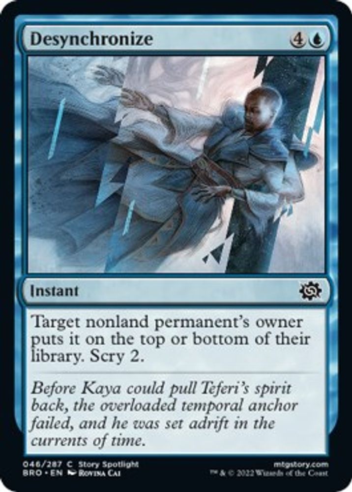 2022 Magic: The Gathering: The Brothers' War (BRO) - Desynchronize (#46, Common) (, Near Mint)