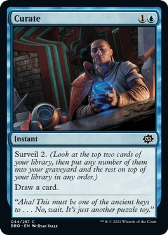 2022 Magic: The Gathering: The Brothers' War (BRO) - Curate (#44, Common) (, Near Mint)