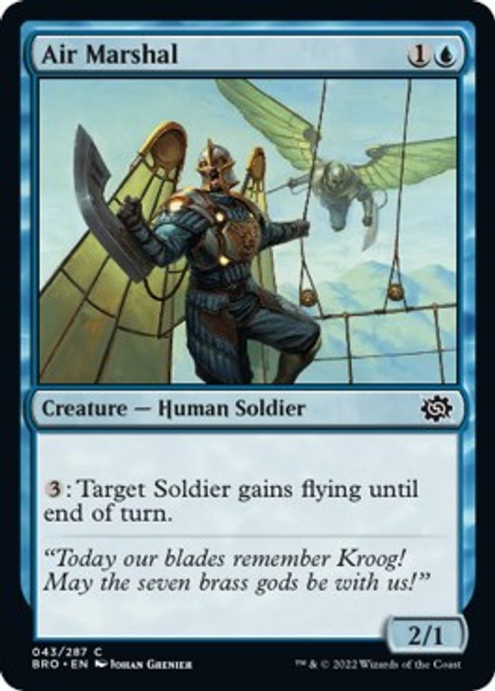 2022 Magic: The Gathering: The Brothers' War (BRO) - Air Marshal (#43, Common) (, Near Mint)