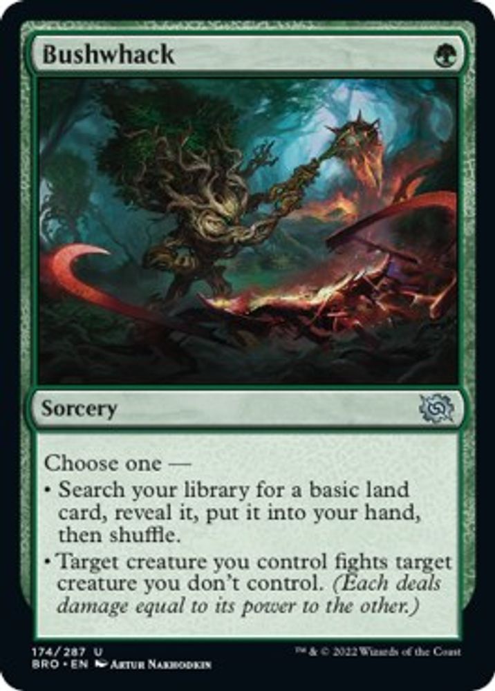 2022 Magic: The Gathering: The Brothers' War (BRO) - Bushwhack (#174, Uncommon) (, Near Mint)