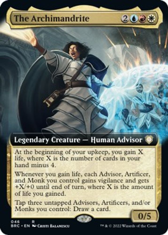 2022 Magic: The Gathering: Commander: The Brothers' War (BRC) - The Archimandrite Extended Art (#46, Rare) (, Near Mint)