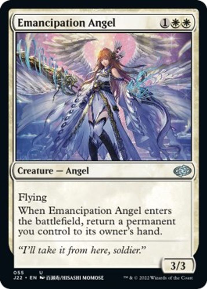 2022 Magic: The Gathering: Jumpstart 2022 (J22) - Emancipation Angel (#55, Uncommon) (, Near Mint)