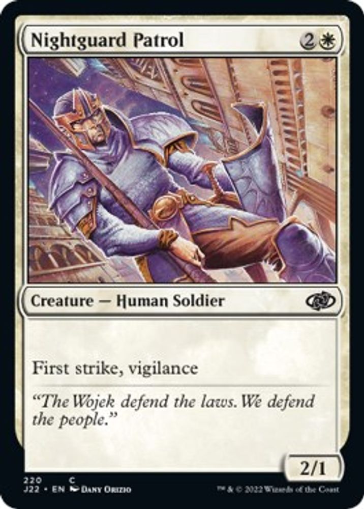 2022 Magic: The Gathering: Jumpstart 2022 (J22) - Nightguard Patrol (#220, Common) (, Near Mint)