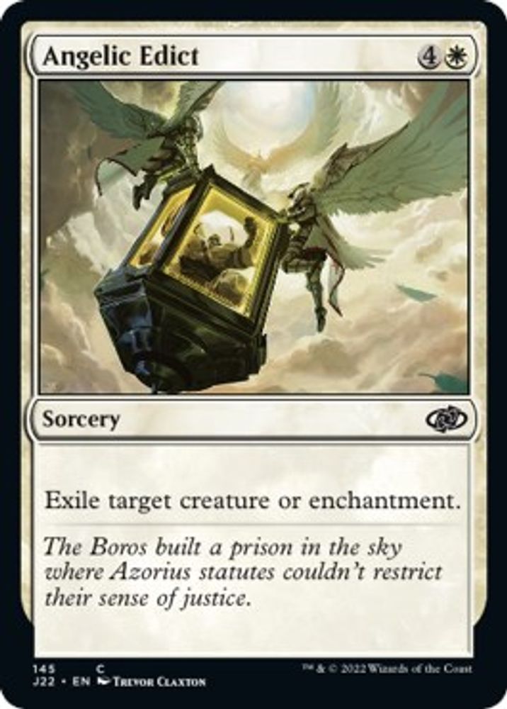 2022 Magic: The Gathering: Jumpstart 2022 (J22) - Angelic Edict (#145, Common) (, Near Mint)