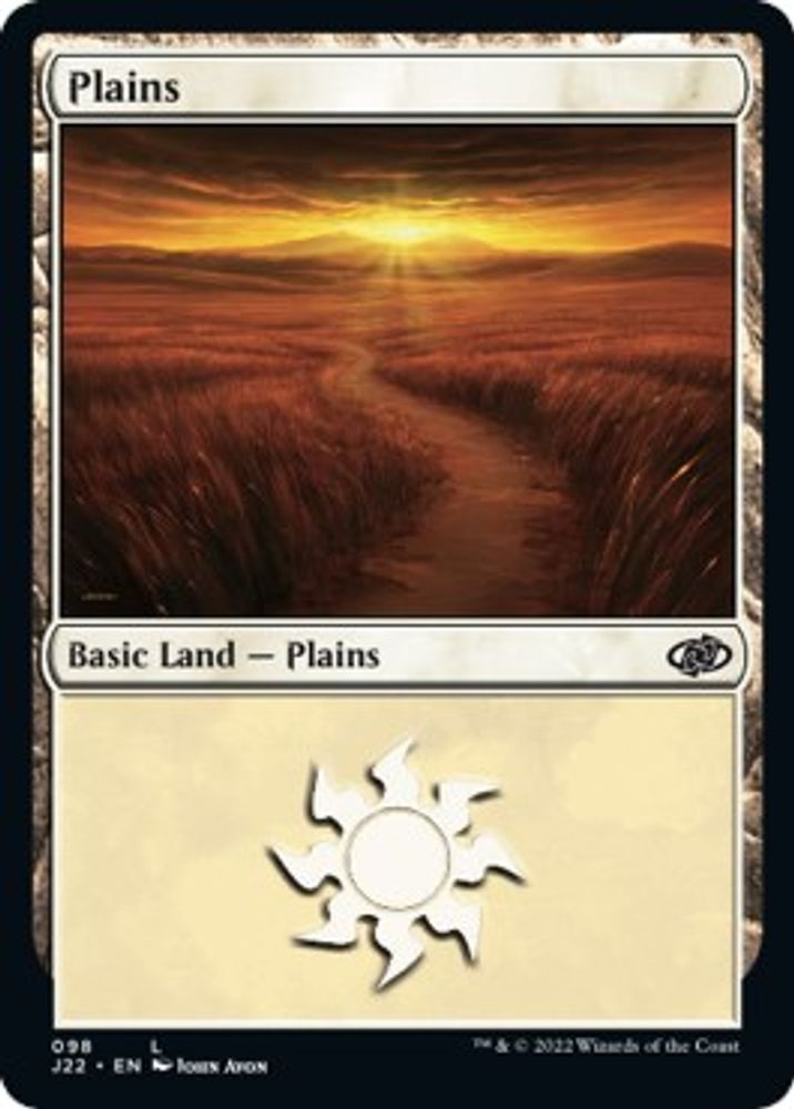 2022 Magic: The Gathering: Jumpstart 2022 (J22) - Plains 098 (#98, Land) (, Near Mint)