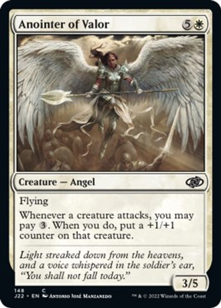 2022 Magic: The Gathering: Jumpstart 2022 (J22) - Anointer of Valor (#148, Common) (, Near Mint)