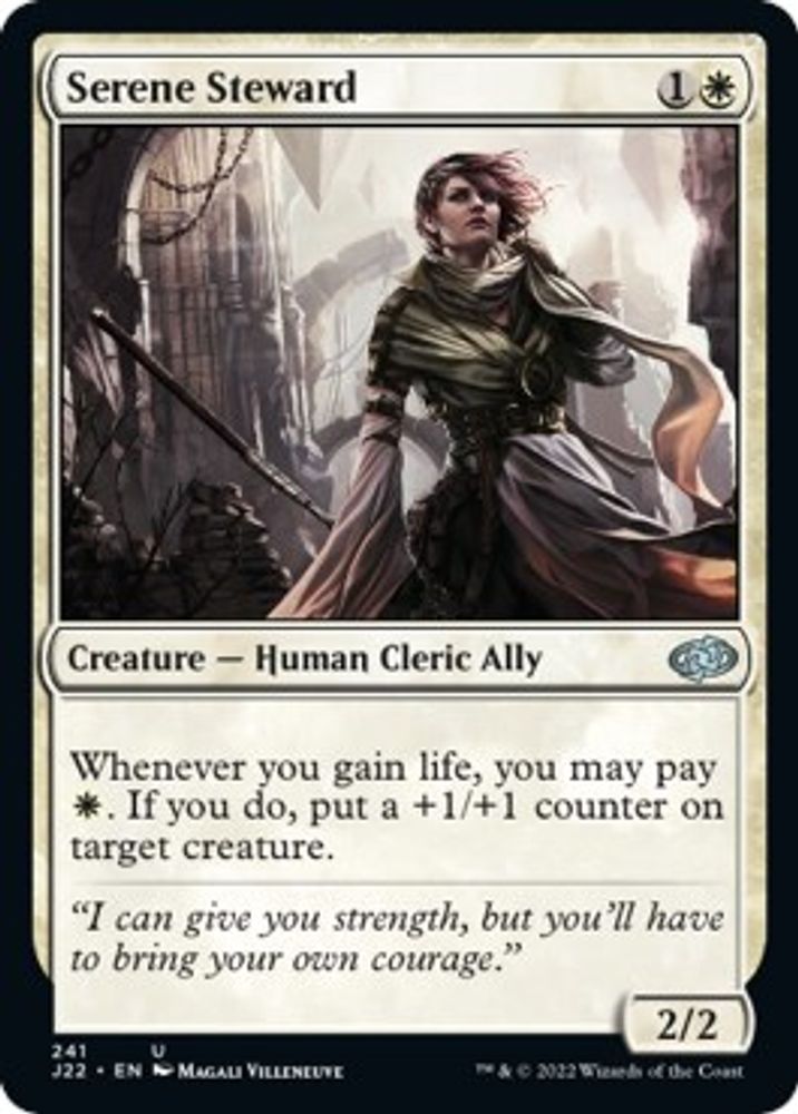 2022 Magic: The Gathering: Jumpstart 2022 (J22) - Serene Steward (#241, Uncommon) (, Near Mint)