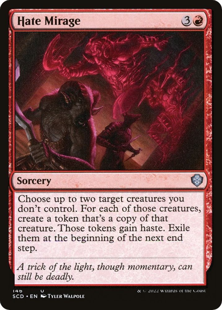 2022 Magic: The Gathering: Starter Commander Decks (SCD) - Hate Mirage (#146, Uncommon) (, Near Mint)