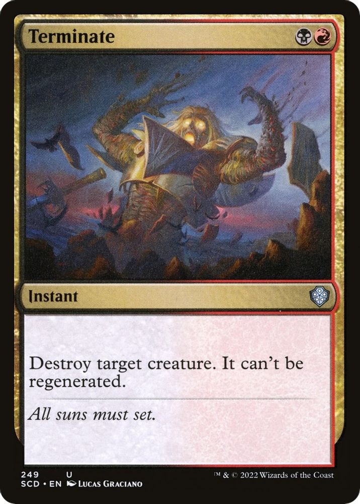 2022 Magic: The Gathering: Starter Commander Decks (SCD) - Terminate (#249, Common) (, Near Mint)