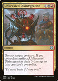 2022 Magic: The Gathering: Starter Commander Decks (SCD) - Unlicensed Disintegration (#255, Uncommon) (, Near Mint)