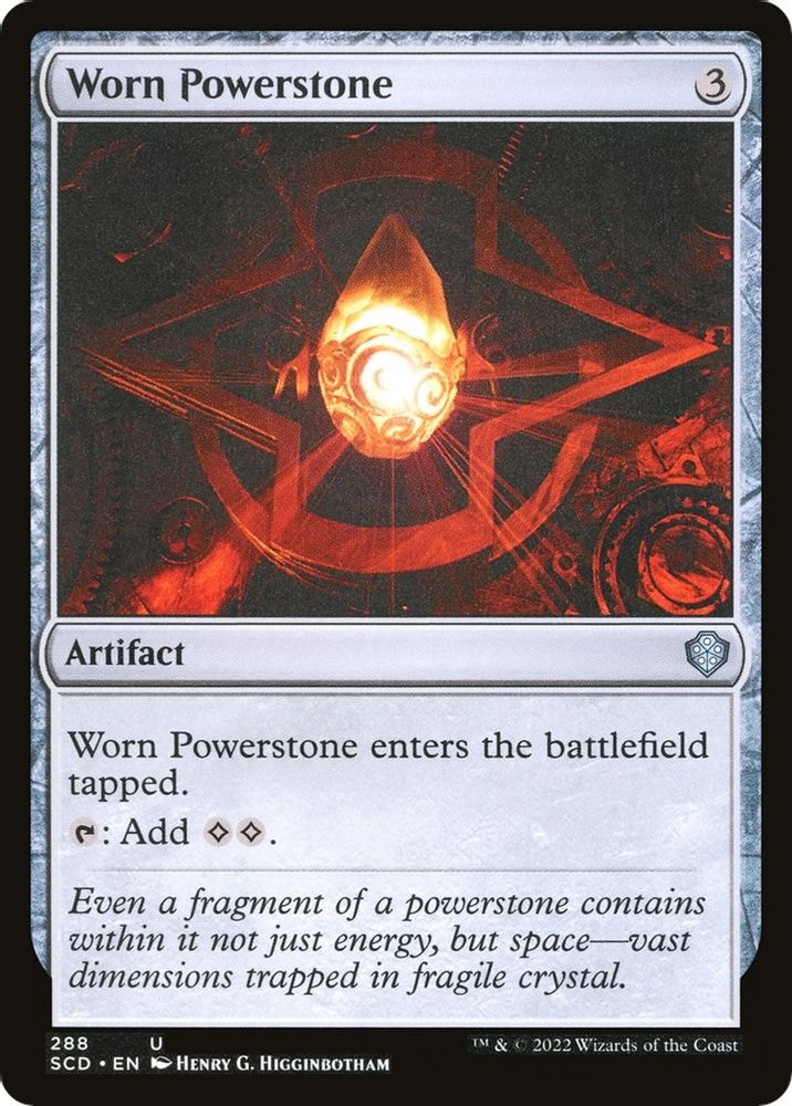 2022 Magic: The Gathering: Starter Commander Decks (SCD) - Worn Powerstone (#288, Uncommon) (, Near Mint)