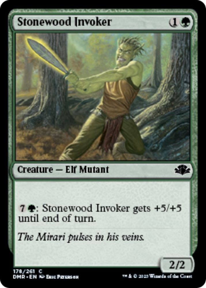 2023 Magic: The Gathering: Dominaria Remastered (DMR) - Stonewood Invoker (#178, Common)