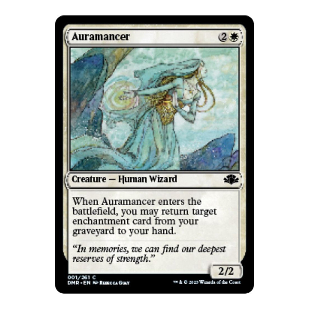 2023 Magic: The Gathering: Dominaria Remastered (DMR) - Auramancer (#1, Common)