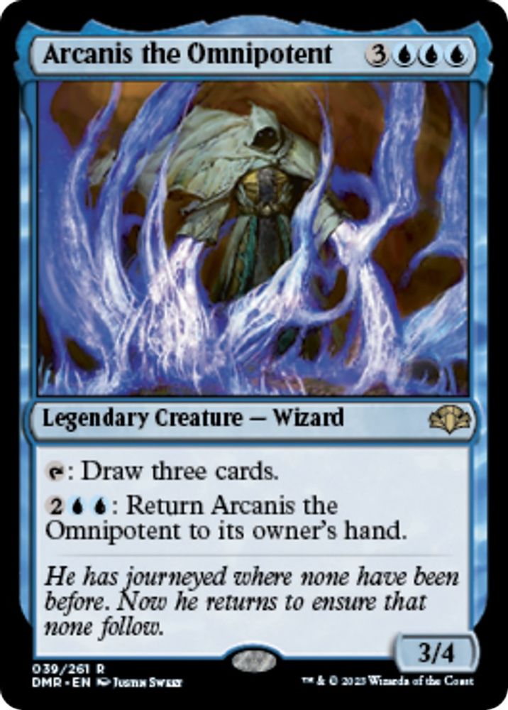 2023 Magic: The Gathering: Dominaria Remastered (DMR) - Arcanis the Omnipotent (#39, Rare) (, Near Mint)