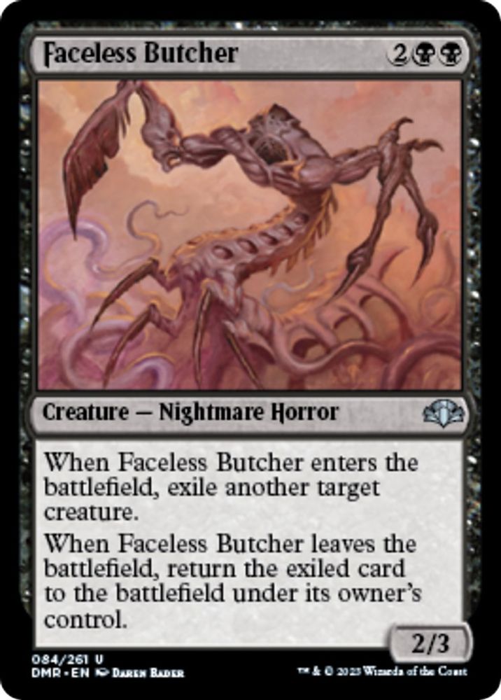 2023 Magic: The Gathering: Dominaria Remastered (DMR) - Faceless Butcher (#84, Uncommon) (, Near Mint)