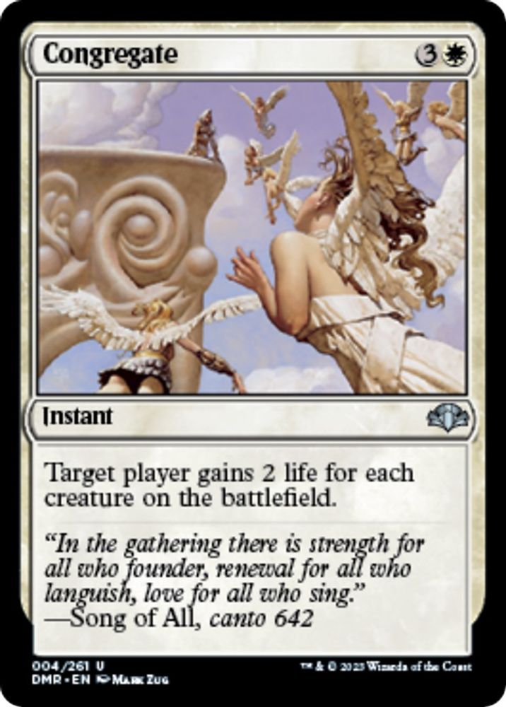 2023 Magic: The Gathering: Dominaria Remastered (DMR) - Congregate (#4, Uncommon) (Foil, Near Mint)