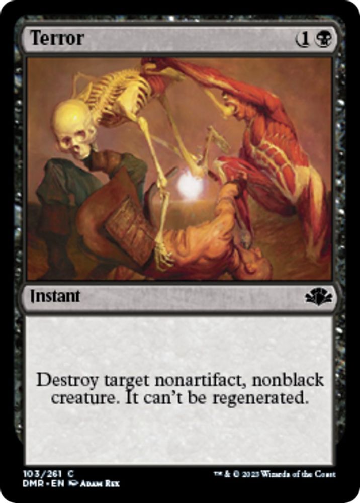 2023 Magic: The Gathering: Dominaria Remastered (DMR) - Terror (#103, Common) (, Near Mint)