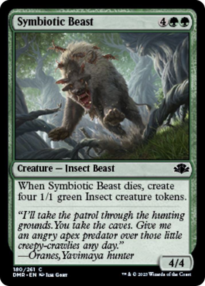 2023 Magic: The Gathering: Dominaria Remastered (DMR) - Symbiotic Beast (#180, Common) (, Near Mint)