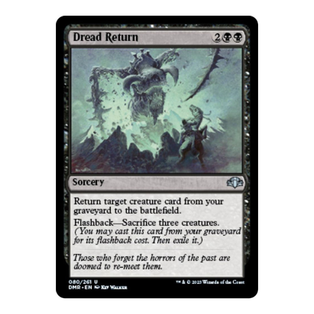 2023 Magic: The Gathering: Dominaria Remastered (DMR) - Dread Return (#80, Uncommon) (Foil, Near Mint)