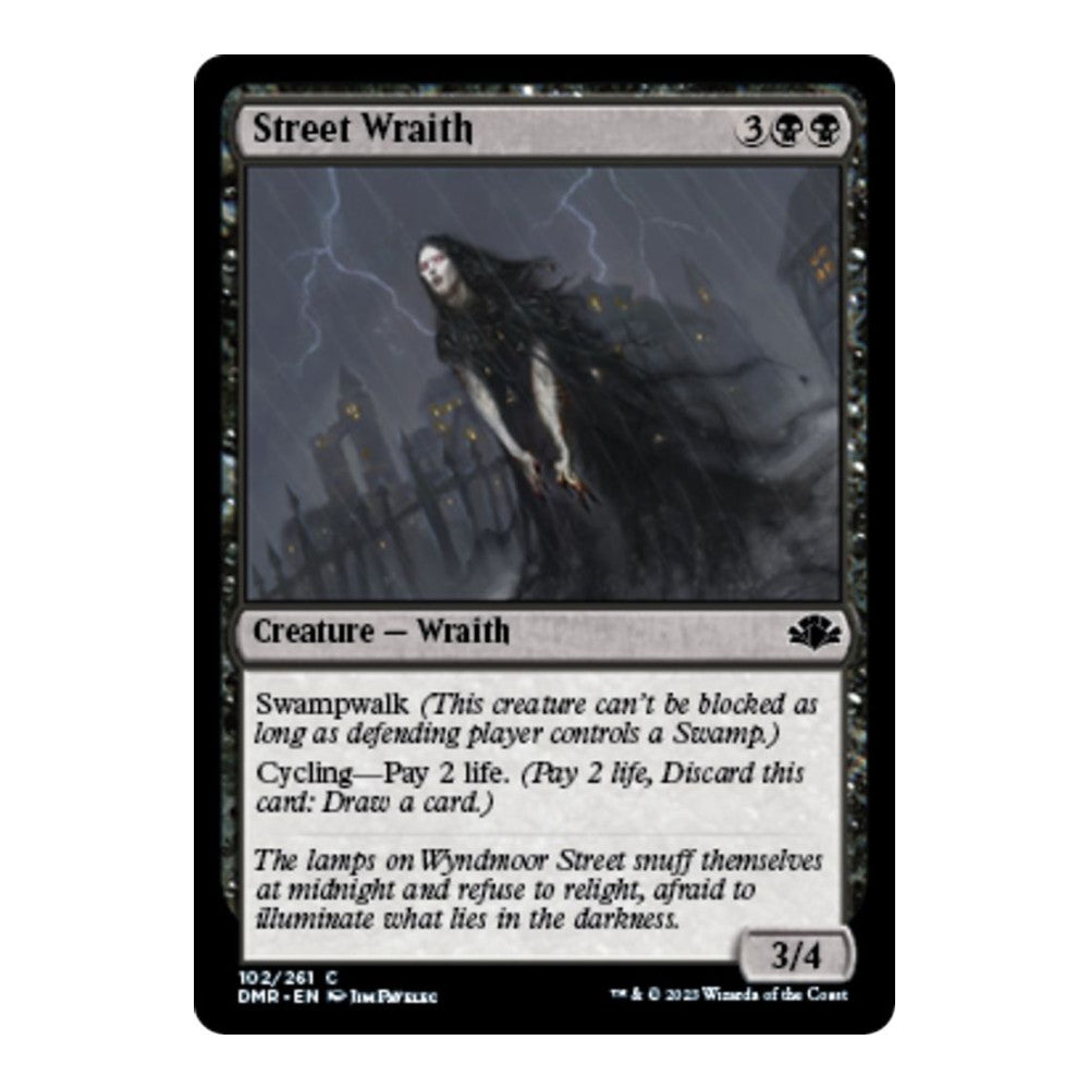 2023 Magic: The Gathering: Dominaria Remastered (DMR) - Street Wraith (#102, Common) (, Near Mint)