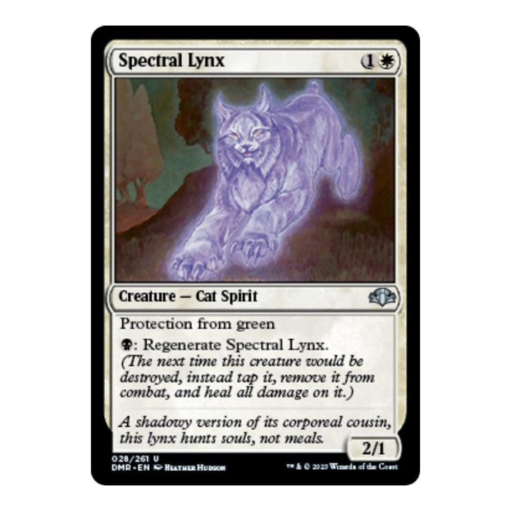 2023 Magic: The Gathering: Dominaria Remastered (DMR) - Spectral Lynx (#28, Uncommon) (Foil, Near Mint)