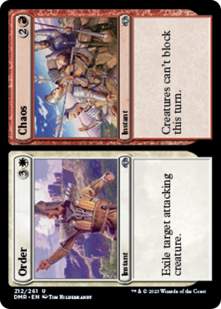 2023 Magic: The Gathering: Dominaria Remastered (DMR) - Order Chaos (#212, Uncommon) (, Near Mint)
