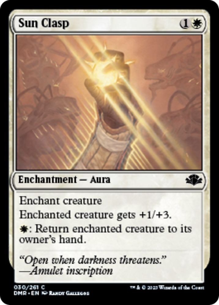 2023 Magic: The Gathering: Dominaria Remastered (DMR) - Sun Clasp (#30, Common) (, Near Mint)