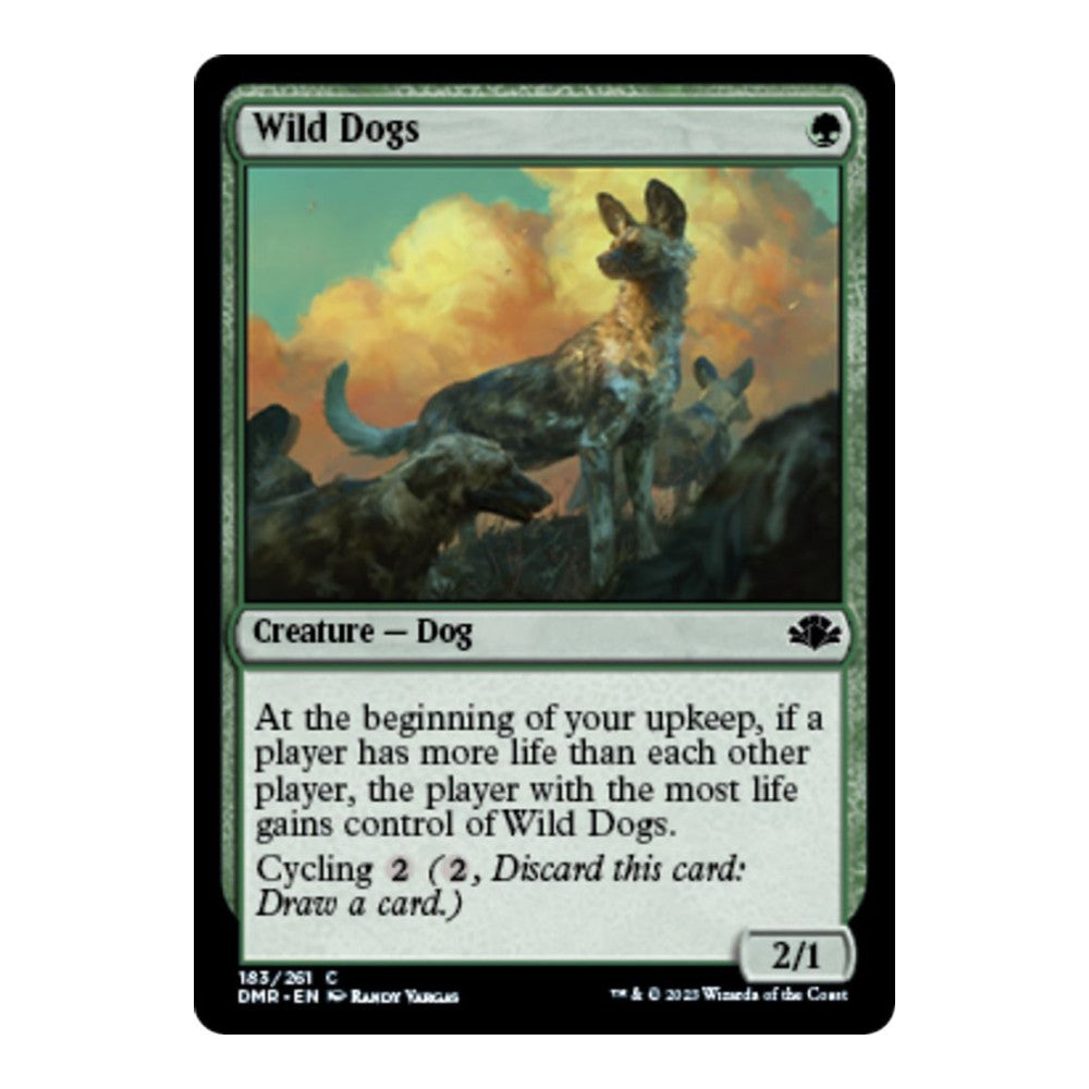 2023 Magic: The Gathering: Dominaria Remastered (DMR) - Wild Dogs (#183, Common) (Foil, Near Mint)