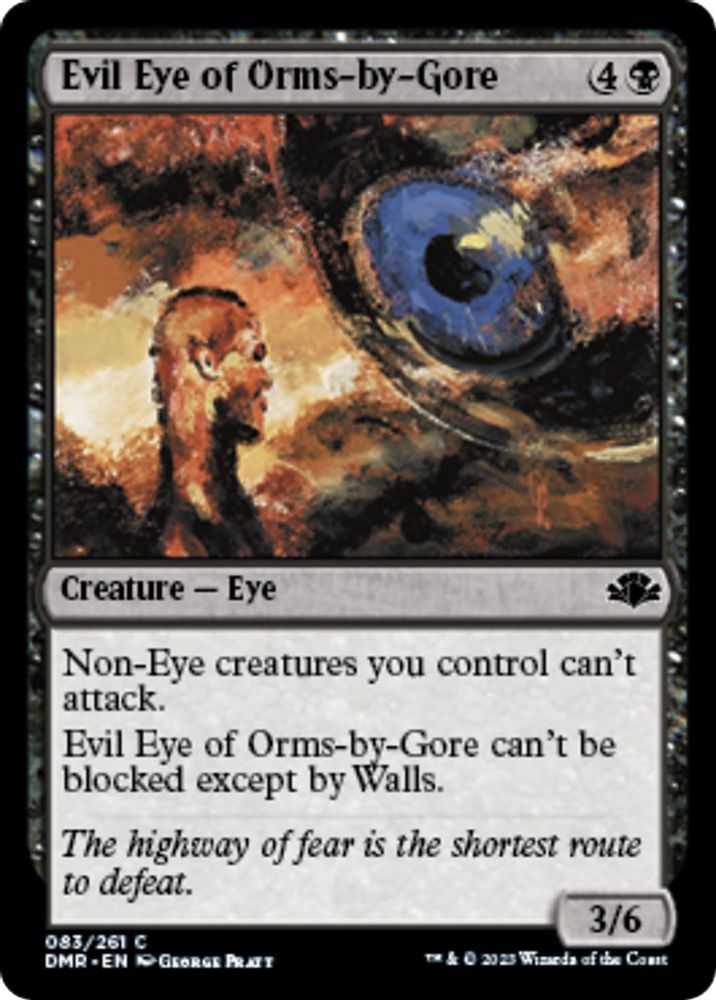 2023 Magic: The Gathering: Dominaria Remastered (DMR) - Evil Eye of Orms by Gore (#83, Common) (, Near Mint)