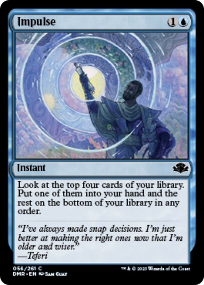 2023 Magic: The Gathering: Dominaria Remastered (DMR) - Impulse (#56, Common) (Foil, Near Mint)
