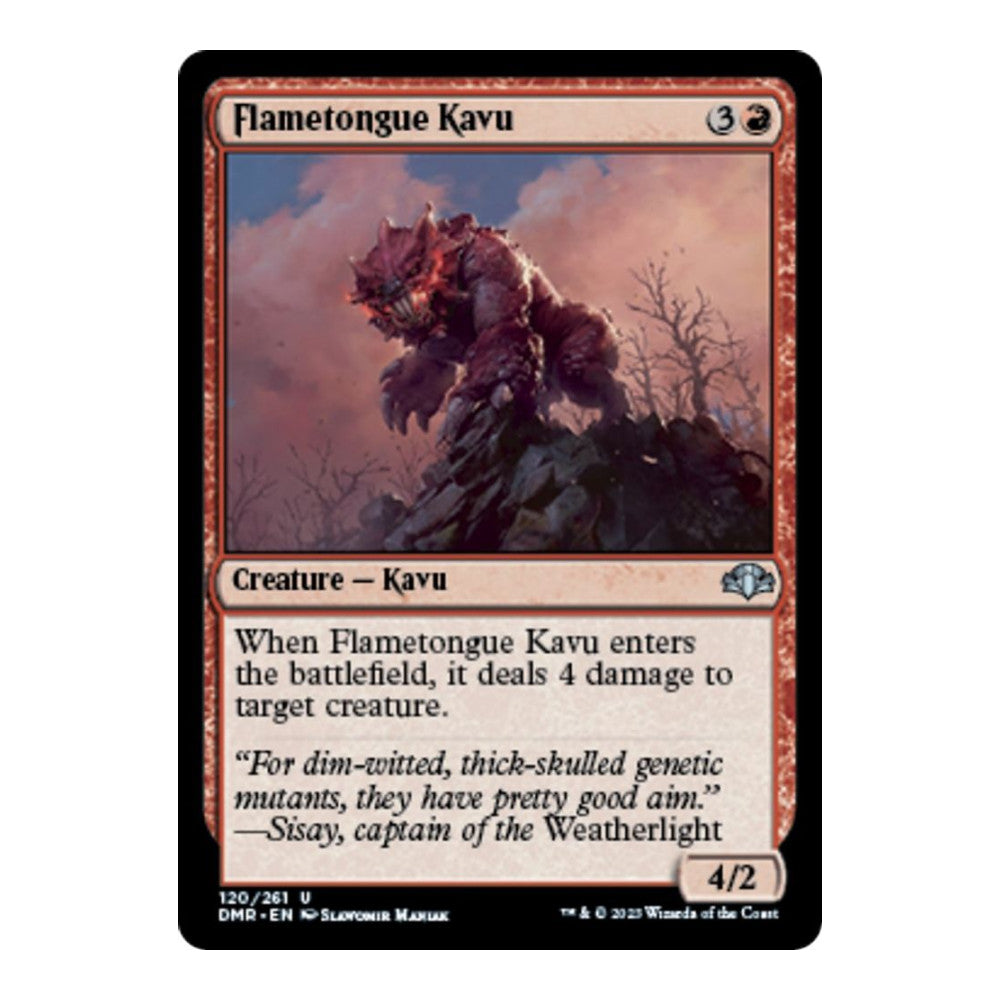 Flametongue Kavu - Dominaria Remastered () - Near Mint -