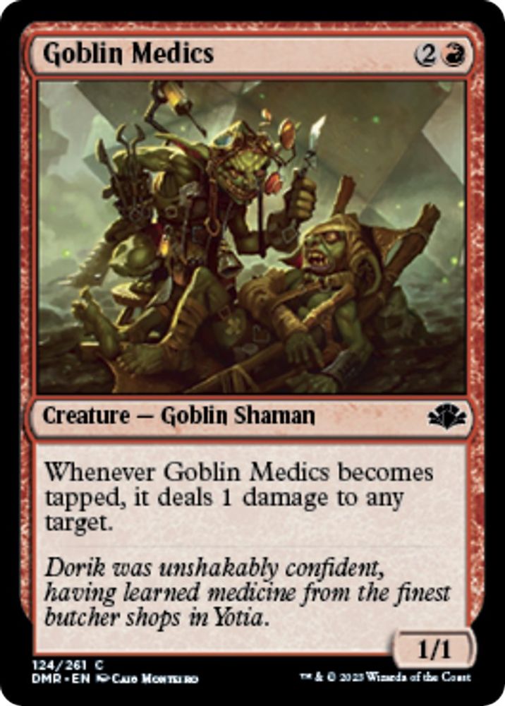 2023 Magic: The Gathering: Dominaria Remastered (DMR) - Goblin Medics (#124, Common) (, Near Mint)