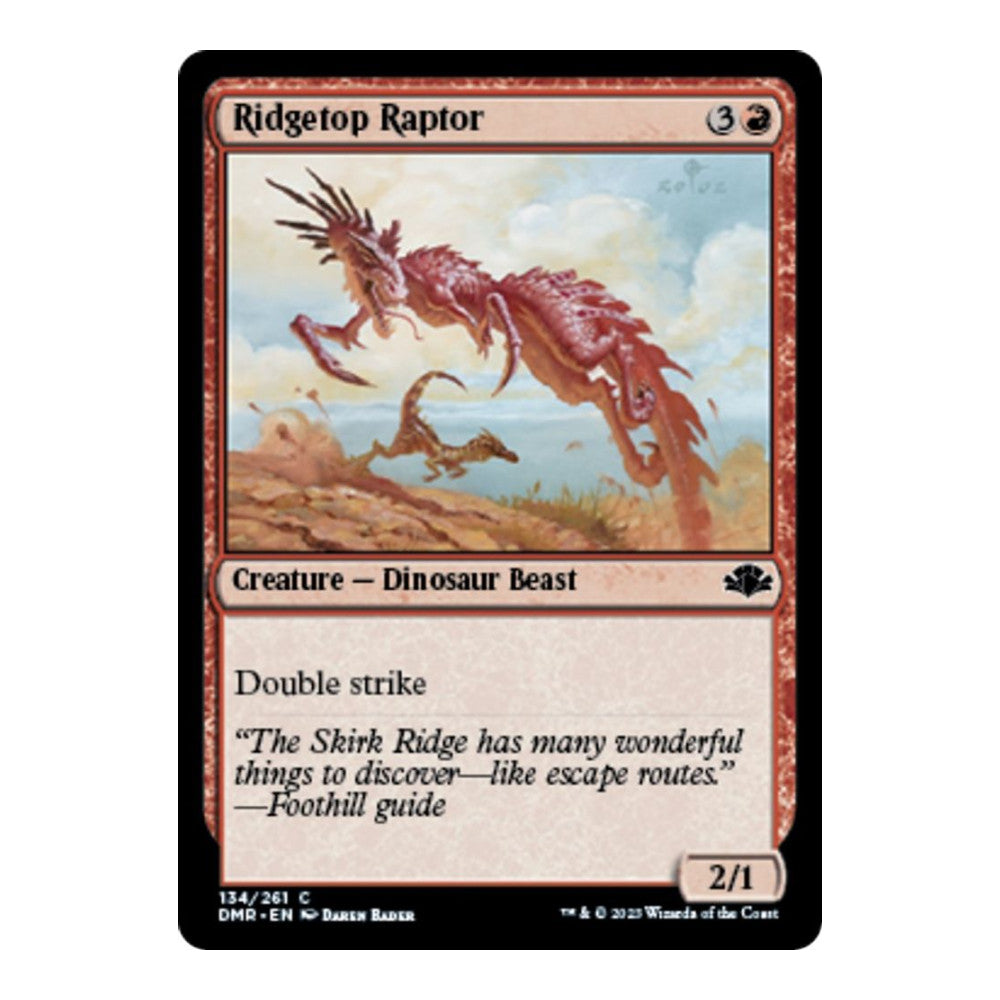 2023 Magic: The Gathering: Dominaria Remastered (DMR) - Ridgetop Raptor (#134, Common) (Foil, Near Mint)