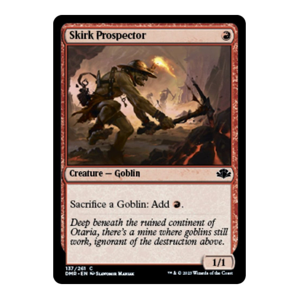 2023 Magic: The Gathering: Dominaria Remastered (DMR) - Skirk Prospector (#137, Common) (Foil, Near Mint)