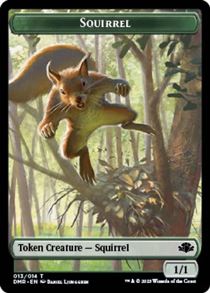 2023 Magic: The Gathering: Dominaria Remastered (DMR) - Squirrel Token (#13, T) (, Near Mint)
