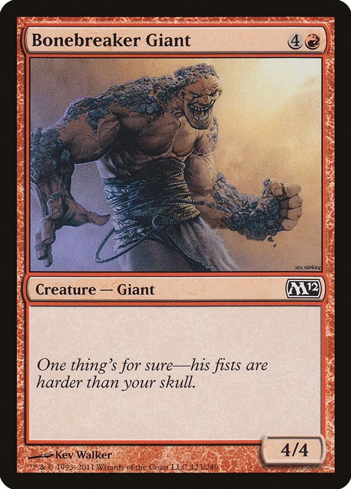2011 Magic: The Gathering: Magic 2012 (M12) (M12) - Bonebreaker Giant (#123, Common) (, Near Mint)