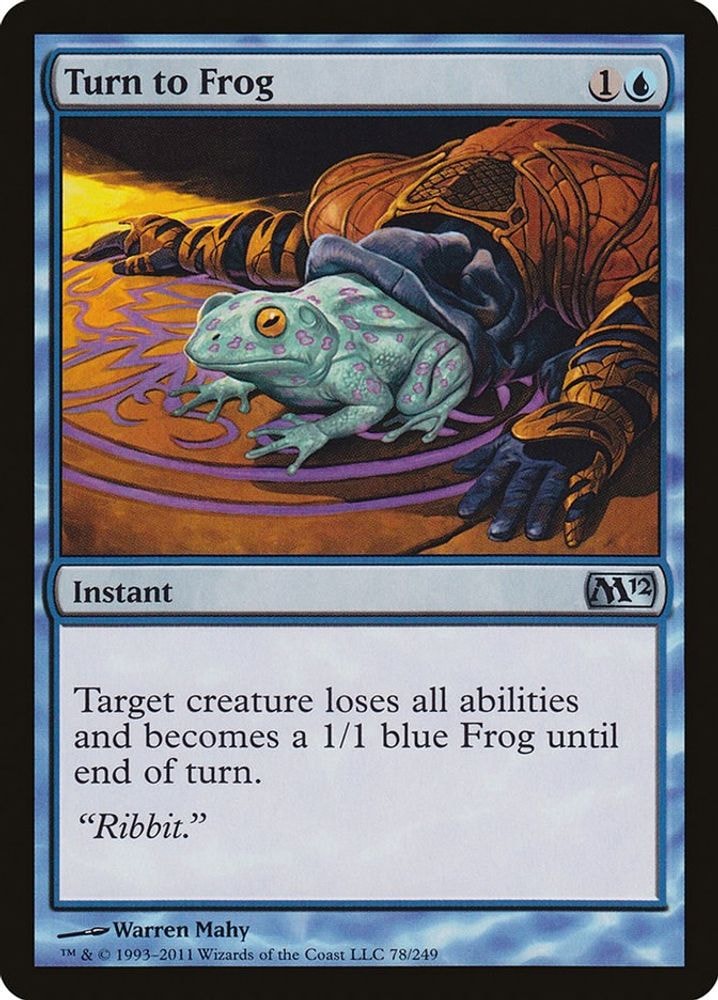 2011 Magic: The Gathering: Magic 2012 (M12) (M12) - Turn to Frog (#78, Uncommon) (, Near Mint)