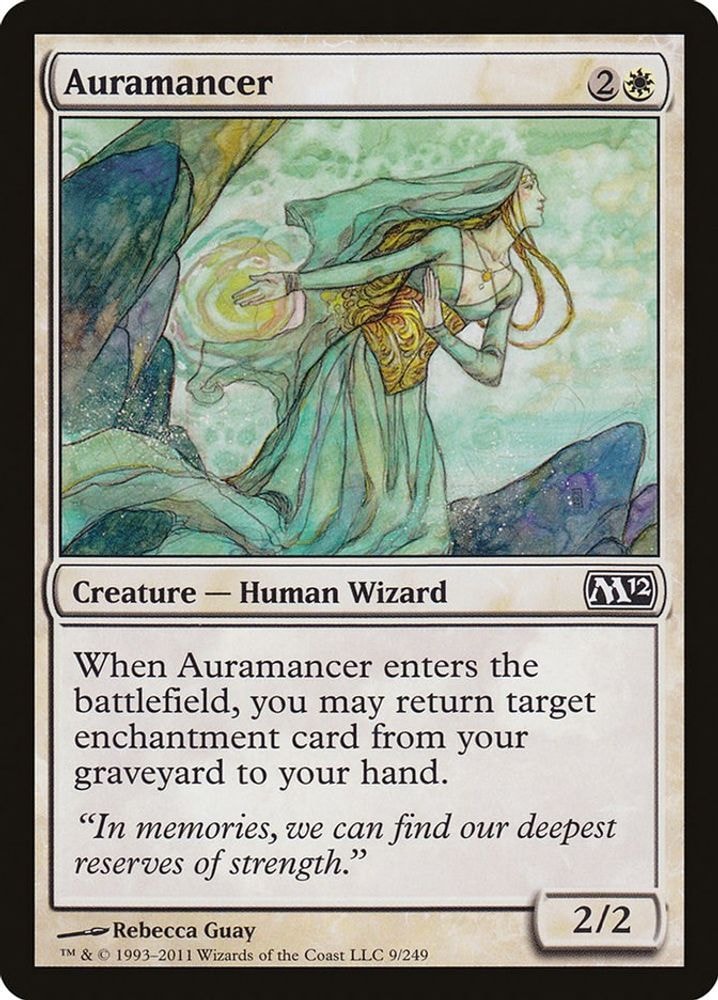 2011 Magic: The Gathering: Magic 2012 (M12) (M12) - Auramancer (#9, Common) (, Near Mint)