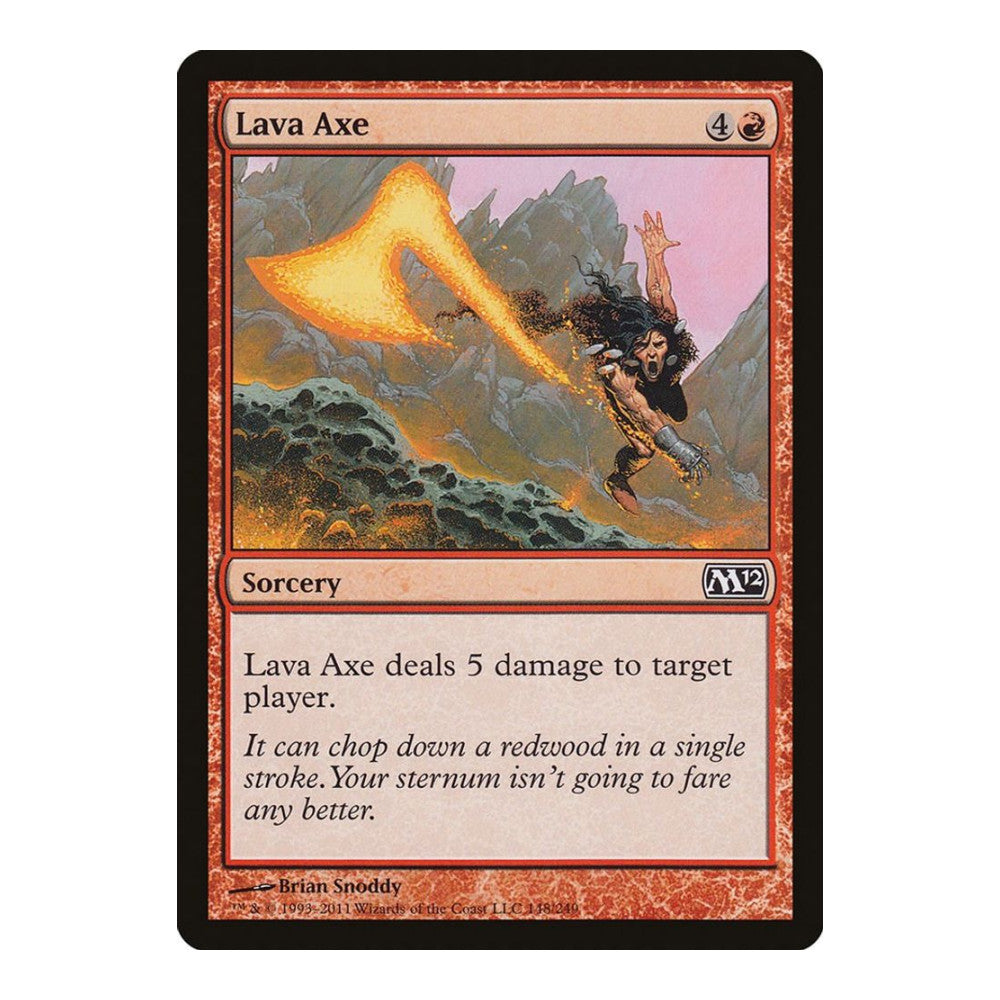2011 Magic: The Gathering: Magic 2012 (M12) (M12) - Lava Axe (#148, Common) (, Near Mint)