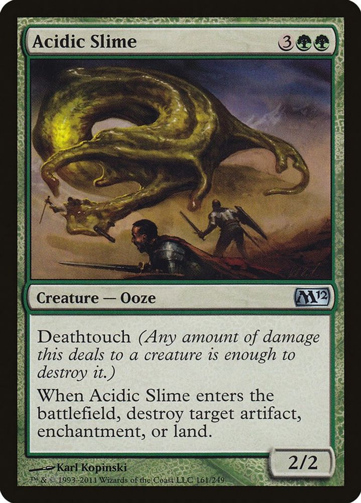 2011 Magic: The Gathering: Magic 2012 (M12) (M12) - Acidic Slime (#161, Uncommon) (, Near Mint)
