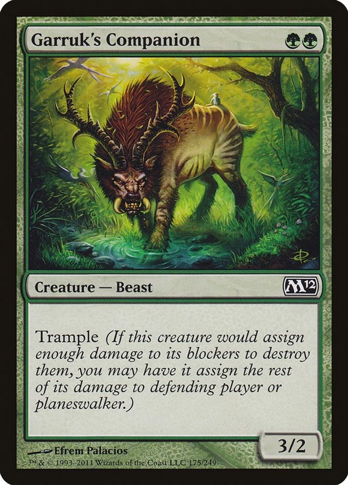 2011 Magic: The Gathering: Magic 2012 (M12) (M12) - Garruks Companion (#175, Common) (, Near Mint)