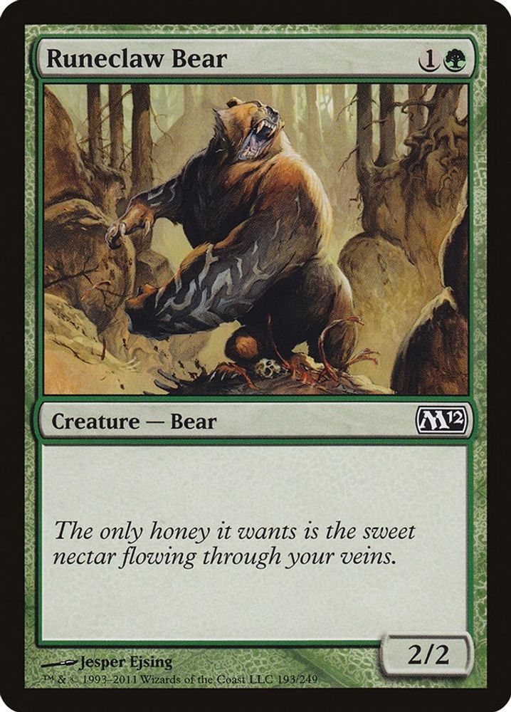 2011 Magic: The Gathering: Magic 2012 (M12) (M12) - Runeclaw Bear (#193, Common) (, Near Mint)