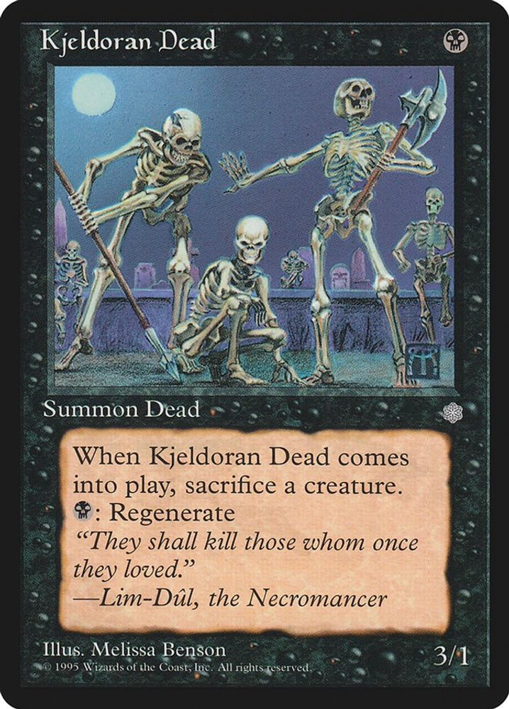 1995 Magic: The Gathering: Ice Age (ICE) - Kjeldoran Dead (#137, Common) (, Near Mint)