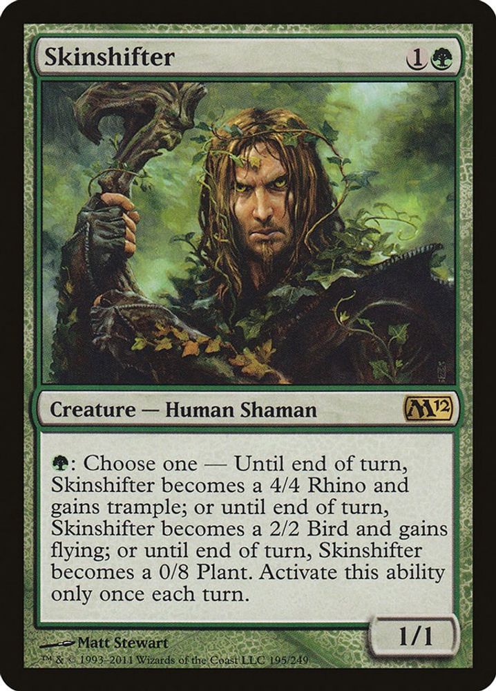 2011 Magic: The Gathering: Magic 2012 (M12) (M12) - Skinshifter (#195, Rare) (, Near Mint)