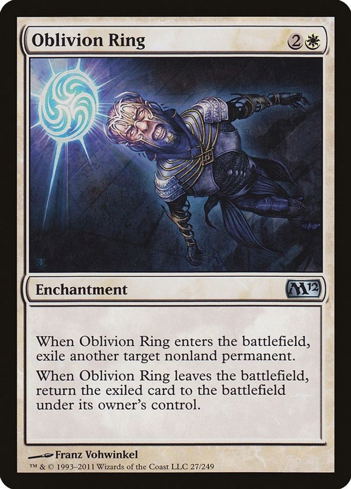 2011 Magic: The Gathering: Magic 2012 (M12) (M12) - Oblivion Ring (#27, Uncommon) (, Near Mint)