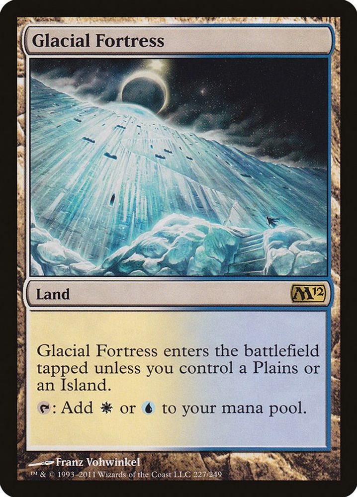 2011 Magic: The Gathering: Magic 2012 (M12) (M12) - Glacial Fortress (#227, Rare) (, Near Mint)