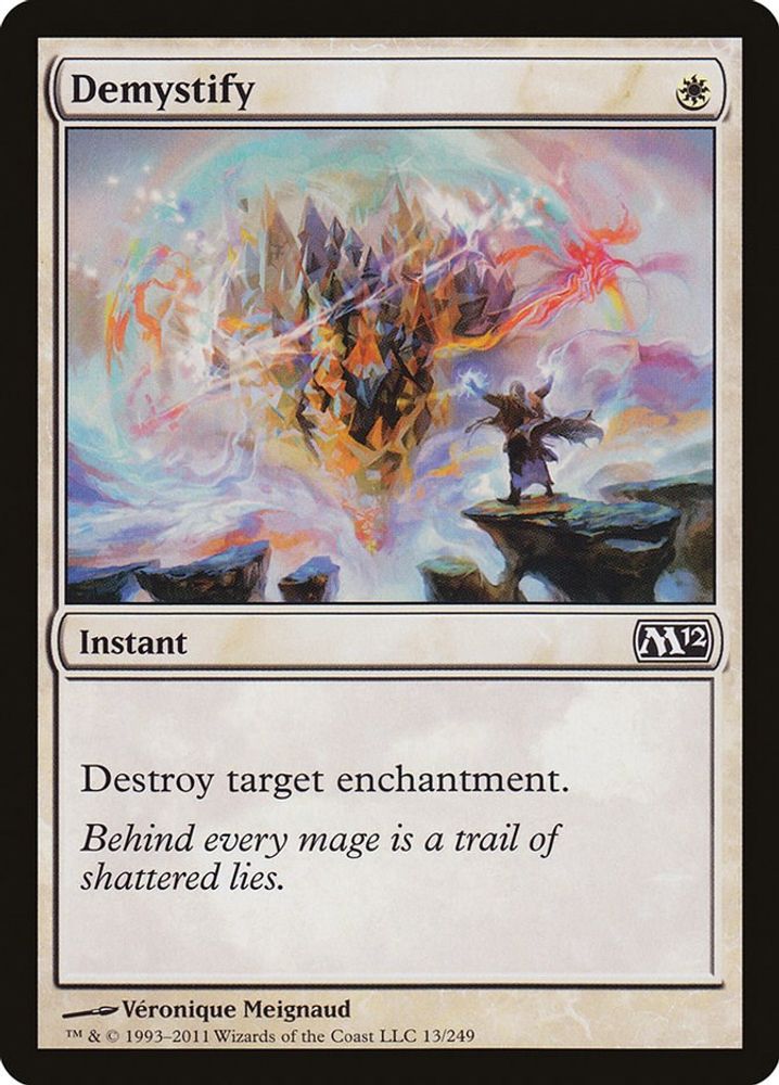 2011 Magic: The Gathering: Magic 2012 (M12) (M12) - Demystify (#13, Common) (, Near Mint)