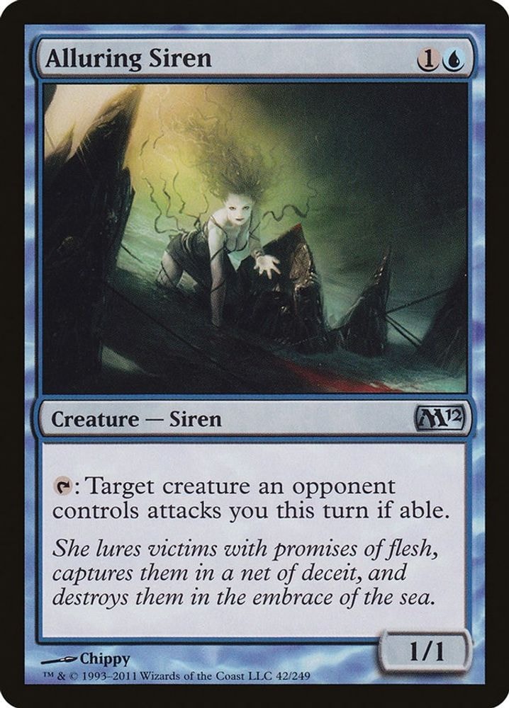 2011 Magic: The Gathering: Magic 2012 (M12) (M12) - Alluring Siren (#42, Uncommon) (, Near Mint)