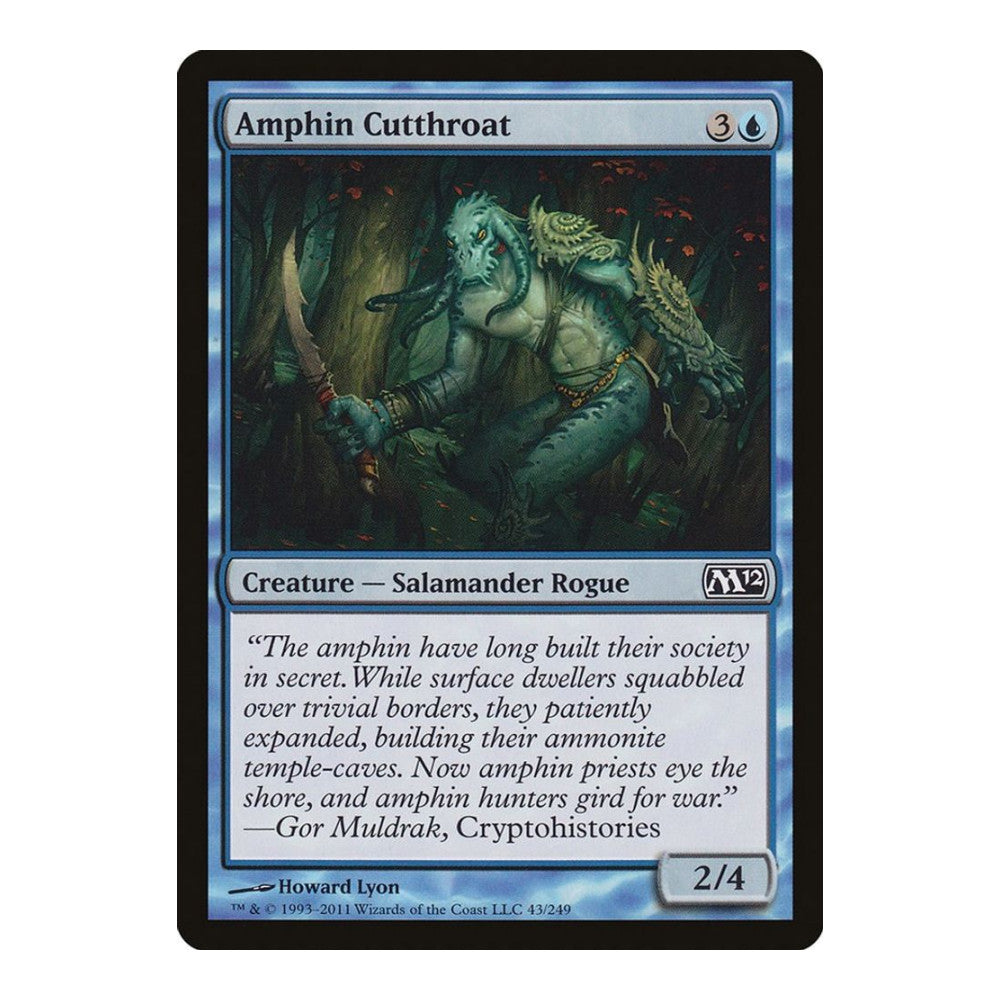 2011 Magic: The Gathering: Magic 2012 (M12) (M12) - Amphin Cutthroat (#43, Common) (, Near Mint)