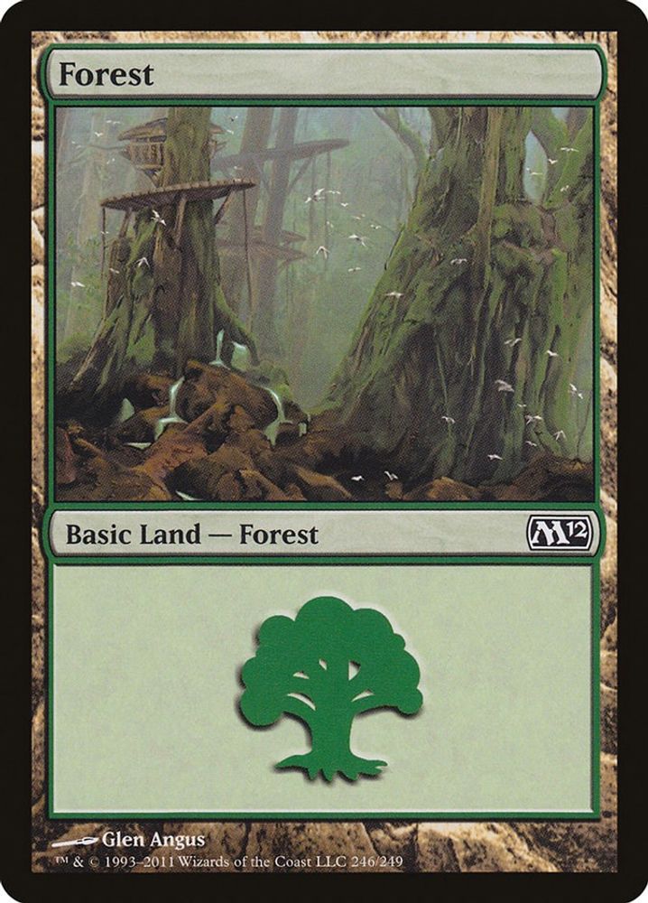 2011 Magic: The Gathering: Magic 2012 (M12) (M12) - Forest 246 (#246, Land) (, Near Mint)
